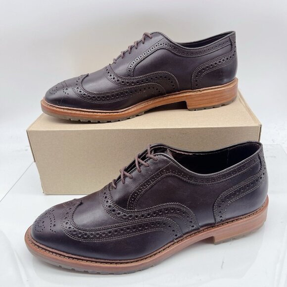 Allen Edmonds McTavish Wingtip Oxford Dress Shoes Mens US 11 EEE Chocolate Brown - Picture 2 of 12